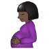 🤰🏿 pregnant woman: dark skin tone display on Samsung